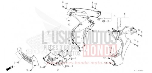 MIDDLE COWL CRF300LRAM de 2021
